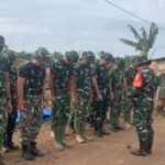 Awali Kegiatan TMMD 127, Danki Satgas Ambil Apel Kesiapan Personel dan Peralatan di Wonosari