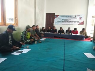 Babinsa Hadiri Musdes Laporan Pertanggungjawaban Realisasi APBDes TA 2025 Desa Belantih