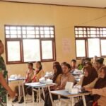 Semangat Bela Negara, Satgas TMMD Reguler ke-127 Kodim 1015/Sampit Sosialisasikan Rekrutmen TNI AD kepada Pelajar