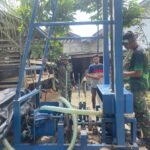 TMMD Kodim 0421/LS Mulai Setting Alat Bor di Desa Gunung Sari