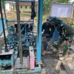 TMMD Kodim 0421/LS Lanjutkan Pengeboran Sumur Bor di Desa Kota Jawa, Capai Kedalaman 30 Meter