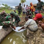 Pos Denom Satgas Yonif 751/VJS Serahkan Bibit Ikan untuk Warga: Dorong Ketahanan Pangan dan Budidaya Produktif