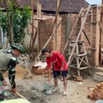 TMMD Kodim 0421/LS Lanjutkan Rehab RTLH Ibu Siti Hamdiah, Masuk Tahap Pemasangan Batu Bata dan Kusen
