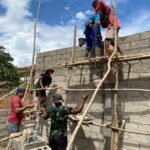 Di Garis Perbatasan RI–RDTL, Tembok Sekolah Berdiri dari Semangat Gotong Royong