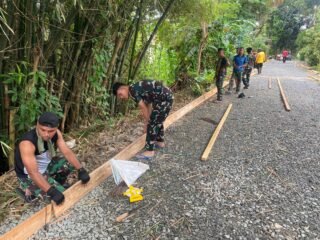 TMMD Percepat Pengerasan Jalan di GDC Gardenia, Progres Capai 28 Persen