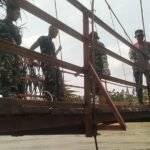 TNI Pacu Pembangunan Jembatan Gantung Garuda, Target Selesai dalam Waktu Dekat