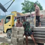 Konsisten dan Terukur, TMMD 1618/TTU Pastikan Pasokan Material RKB Lancar