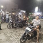 Jaga Kondusivitas Wilayah, Babinsa Rappang Pimpin Patroli Siskamling Terpadu