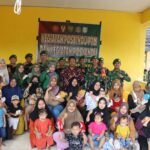 Satgas TMMD 127  Kodim 0430/BA Laksanakan Kegiatan Posbindu PTM dan Posyandu Bersama Warga