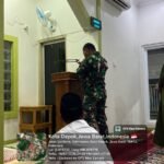 Satgas TMMD dan Warga Sholat Tarawih Bersama di Mushalla Ar Rahman