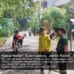 Satgas TMMD dan Warga Kebersamaan Bangun Akses Jalan Sukmajaya