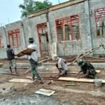 Progres 46 Persen, TMMD Kodim 1618/TTU 1618/TTU Percepat Hadirkan Sekolah Layak di Perbatasan