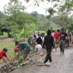 Kegiatan TMMD 127 Kodim 1305/BT: Pengerasan Jalan dan Pembangunan Talud di Dusun Ogomolobu