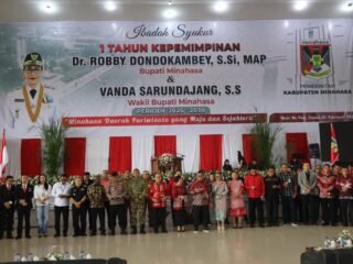 Satu Tahun Kepemimpinan Bupati Minahasa, Dandim 1302/Minahasa Perkuat Kebersamaan dengan Pemerintah Daerah.