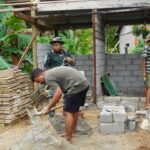 Gotong Royong Pasang Batako, Satgas TMMD 127 Kebuti Pembangunan MCK