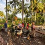 Dansatgas TMMD 127 Kodim 1804/Kaimana Beri Motivasi di Sela Istirahat Pekerjaan