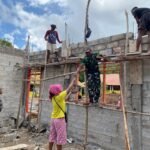 Gotong Royong Tanpa Batas, Pengecoran Tiang 4 RKB SMAN Bikomi Dikebut