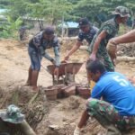 Sinergi TNI AD dan AL di TMMD 127 Kodim 1417/Kendari Percepat Pembangunan Anggoeya