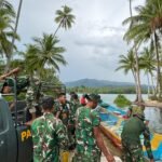 Kodim 1804/Kaimana Tancap Gas! Material TMMD 127 Diangkut dari Marsi ke Sisir 2 Lewat Jalur Laut