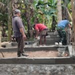 Progres Pembuatan MCK TMMD ke-127 di Desa Oyom Terus Dikebut