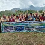 Babinsa Koramil 1612-05/Satar Mese Hadiri Panen Raya Ketahanan Pangan BUMDes Kebe Gego Desa Nao