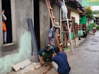 Progres Pembangunan RTLH TMMD Ke-127 Kodim 0508/Depok Capai 53 Persen di Cilodong