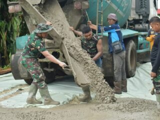 Pengerasan Jalan GDC Sektor Gardenia Capai 57 Persen, TMMD Ke-127 Kodim 0508/Depok Kebutan Pekerjaan