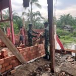 Satgas TMMD ke-127 Kodim 0430/BA Kebut Pembangunan RTLH Rumah Bapak Paiman