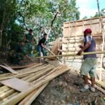 Jawab Kebutuhan Air Bersih, Satgas TMMD 127 Bangun Bak Penampungan di Sambuli