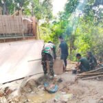 Satgas TMMD 127 Kodim 1417/Kendari Siapkan Struktur Bekisting Bak Air di Sambuli