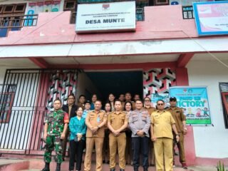 Babinsa Koramil 1302-16/Tumpaan Dukung Penilaian Perkembangan Desa Munte.