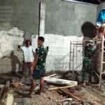 TMMD Ke-127 Kodim 1618/TTU Kerja Hingga Malam, Bukti Dedikasi Bangun Pendidikan Perbatasan