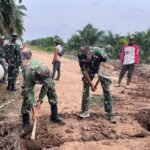 Pemasangan Gorong-Gorong Capai 85 Persen, Satgas TMMD 127 Kodim 0430/BA dan Warga Kian Optimis