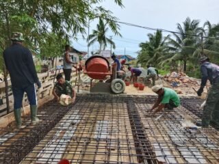Mesin Molen Disiagakan, Pengecoran Jembatan TMMD 127 di Sambuli Segera Dimulai