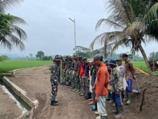 Satgas TMMD 127 Kodim 0421/LS Mulai Hari dengan Do'a dan Semangat