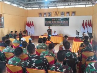 Satgas TMMD 127 Kodim 0430/BA Gelar Penyuluhan Tanggap Bencana, Pasiops Jadi Pemateri