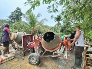 Pengecoran Struktur Utama Dimulai, Satgas TMMD 127 Percepat Progres Jembatan Sambuli