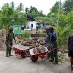 TMMD 127 Kodim 1804/Kaimana Genjot Pembangunan Jembatan, Pondasi Capai 29 Persen