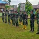 Apel Pagi Satgas TMMD 127 Kodim 1804/Kaimana, Pastikan Kesiapan Personel di Kampung Marsi
