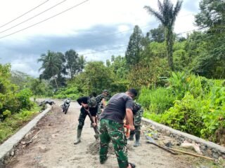 TMMD 127 Kodim 1305/Buol Tolitoli Genjot Infrastruktur Jalan Desa Oyom