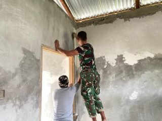 TMMD 127 Kodim 1305/Buol Tolitoli Genjot Pembangunan RTLH Desa Oyom