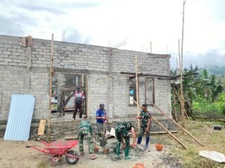 Satgas TMMD ke-127 Kodim 1305/Buol Tolitoli Kejar Target Pembangunan Mesjid di Dusun Ogomolobu