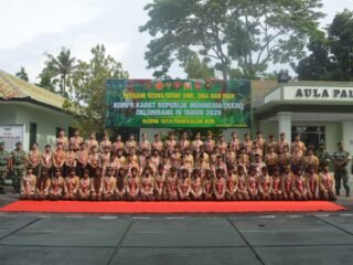 Dandim 1014/Pbn Pimpin Upacara Persami KKRI Gelombang IV Tahun 2026