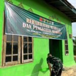 Satgas TMMD 127 Kodim 0430/BA Kebut Rehabilitasi Mushola Nurul Iman, Progres Capai 75 Persen