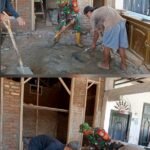 Babinsa Koramil 02/Woyla, Bantu Memperbaiki Rumah Warga Desa Binaan