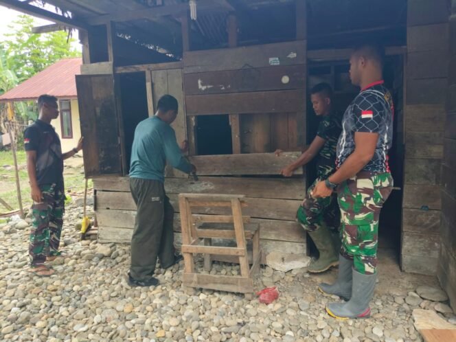 
					Satgas TMMD Kodim 0116/Nagan Raya Bangun Hunian Aman untuk Warga