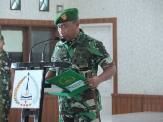 Kolonel Inf Windarto Lepas dan Sambut Perwira Baru