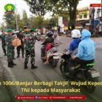 Kodim 1006/Banjar Berbagi Takjil, Wujud Kepedulian TNI kepada Masyarakat