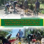 Satgas TMMD Kejar Target Pembangunan TPT di Tengah Cuaca Panas