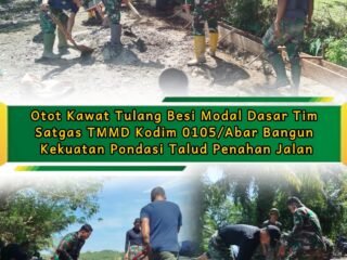 Satgas TMMD Kejar Target Pembangunan TPT di Tengah Cuaca Panas